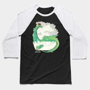 Loch Ness Monster in the Bath Baseball T-Shirt